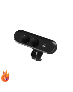 Clamp power socket